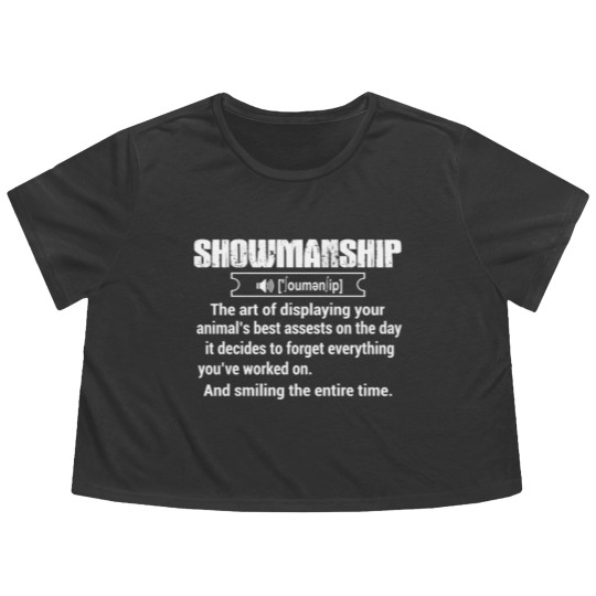 Discover Showmanship - showmanship define Flowy Cropped Tees