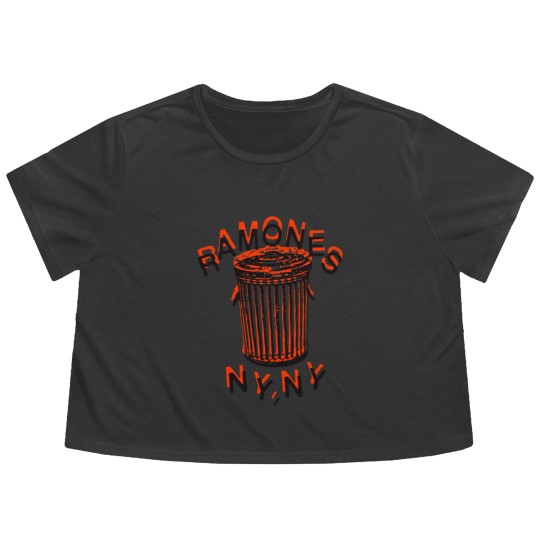 Discover Ramones Flowy Cropped Tees, Ramones Flowy Cropped Tees