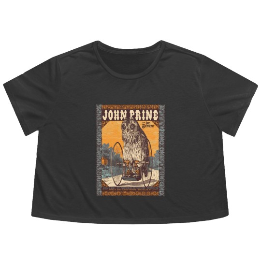 Discover John Prine Flowy Cropped Tees