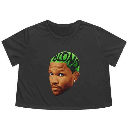 Discover FRANK OCEAN Flowy Cropped Tees,  Rap Flowy Cropped Tees Jumbo Face Album Cover Flowy Cropped Tees