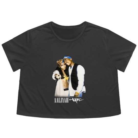 Discover Aaliyah & Tupac Flowy Cropped Tees