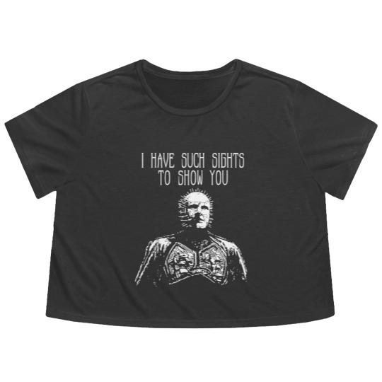 Discover Hellraiser - Pinhead Flowy Cropped Tees