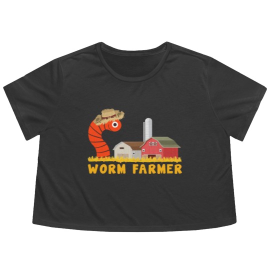 Discover Worm farmer - vermicomposting worm farmer Flowy Cropped Tees