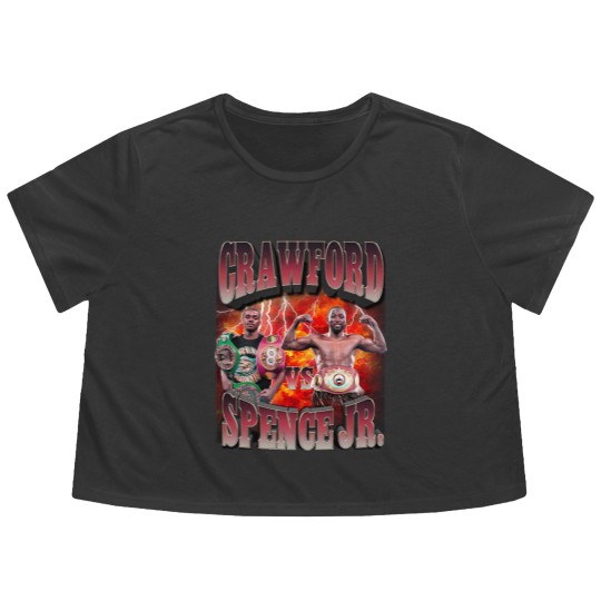 Discover Crawford vs Spence jr Flowy Cropped Tees