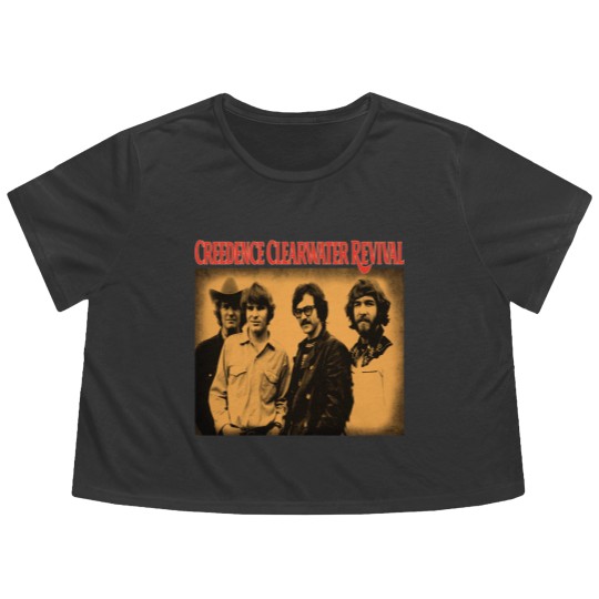 Discover Creedence clearwater revival Vintage Flowy Cropped Tees