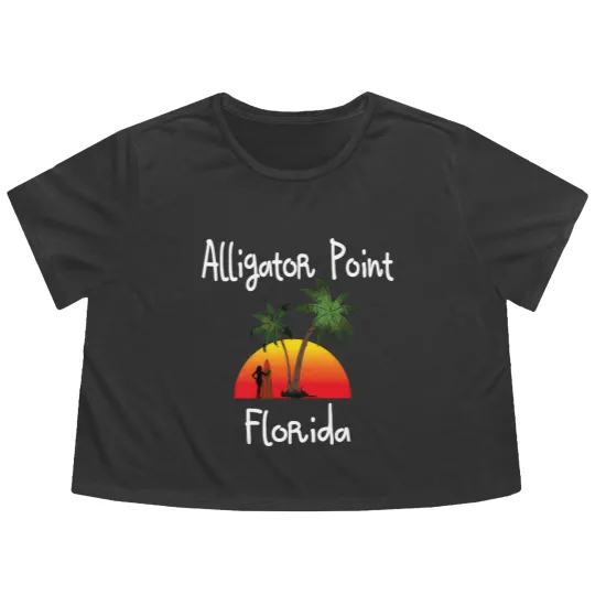 Discover Alligator Point Florida Flowy Cropped Tees