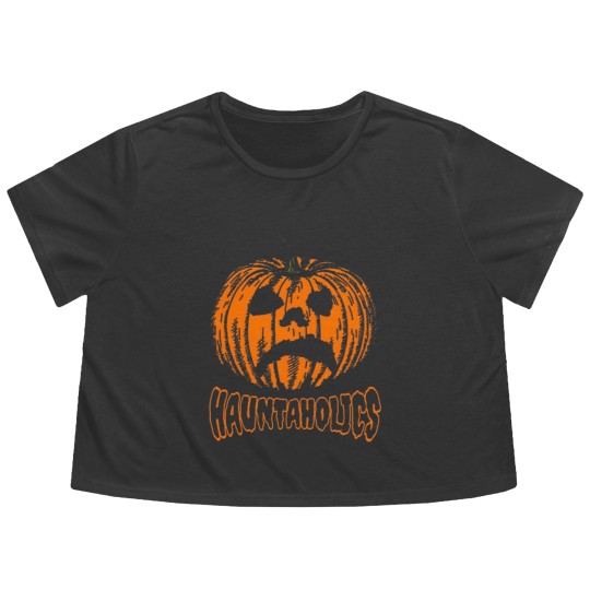Discover Hauntaholics Haunted Mound Sematary Flowy Cropped Tees