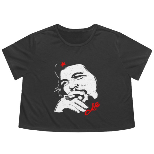 Discover Rebel Cuban Flowy Cropped Tees Guerrilla Revolution Vintage Che Guevara Flowy Cropped Tees