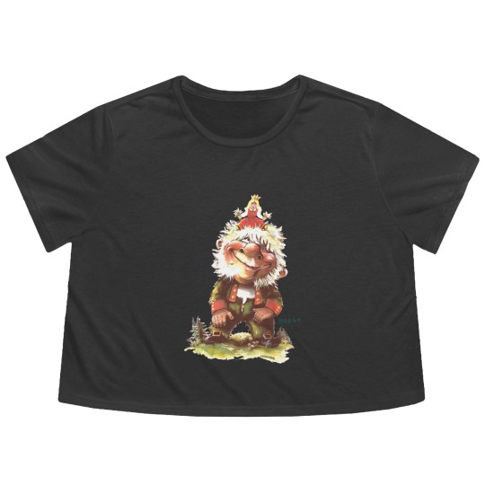 Discover Vintage Henning Troll Norway Flowy Cropped Tees