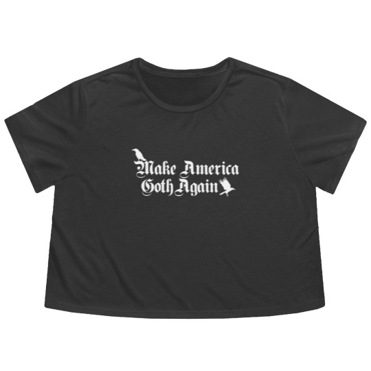 Discover Make America Goth Again Flowy Cropped Tees