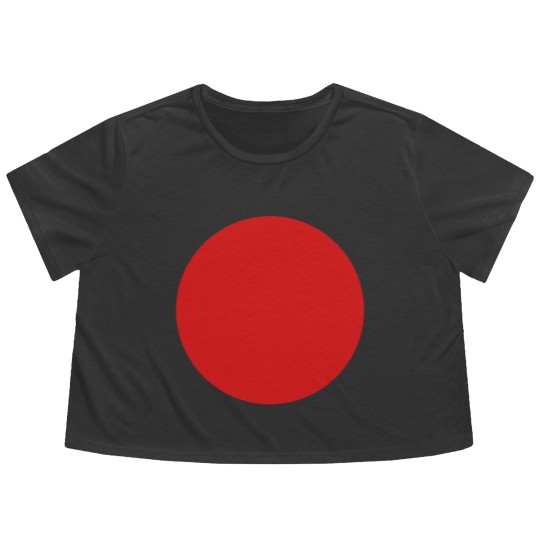 Discover Red Dot Flowy Cropped Tees