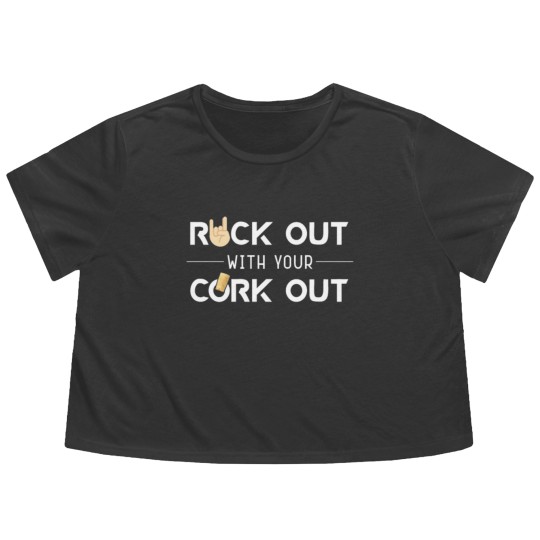 Discover Wine Enthusiast Flowy Cropped Tees Rock Out With Your Cork Ou Flowy Cropped Tees