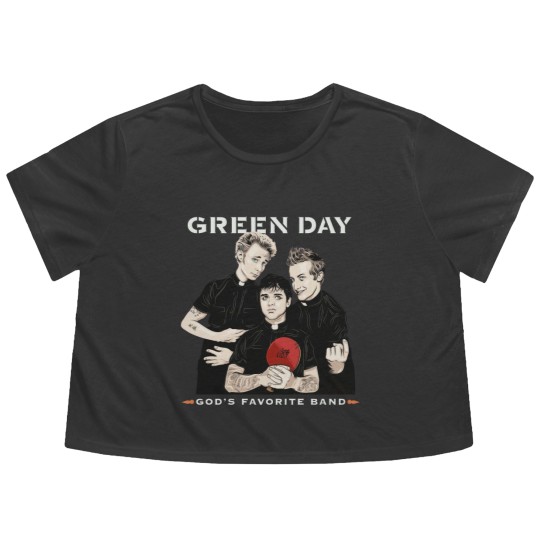 Discover Green Day Flowy Cropped Tees Green Day Flowy Cropped Tees Green Day God's Favorite Band Flowy Cropped Tees Flowy Cropped Tees