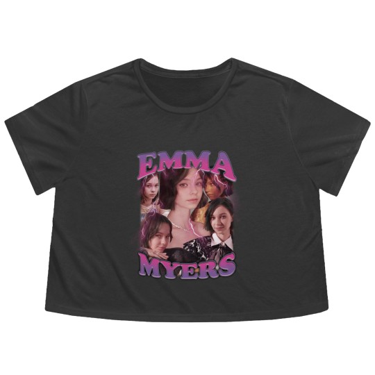 Discover Emma Myers Flowy Cropped Tees Vintage Emma Myers Flowy Cropped Tees Enid Sinclair Flowy Cropped Tees