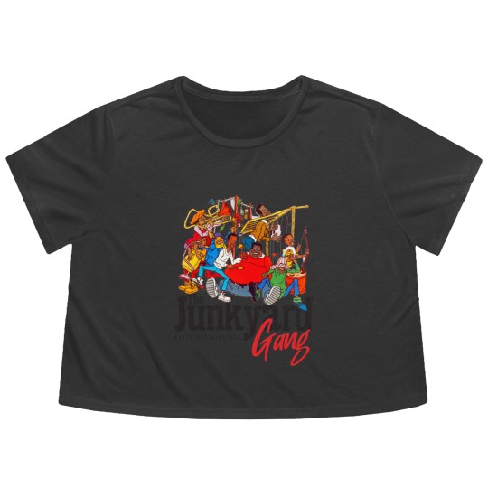 Discover The Junkyard Gang - Fat Albert - Flowy Cropped Tees