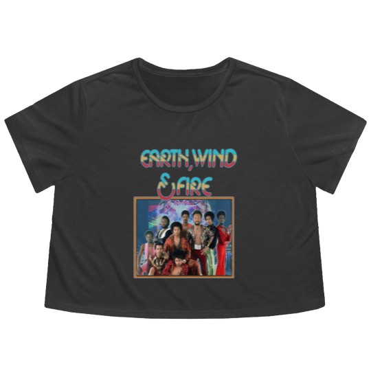 Discover Earth Wind and Fire Vintage Flowy Cropped Tees, Earth Wind and Fire Flowy Cropped Tees, Earth Wind and Fire 80s Vintage Homage Flowy Cropped Tees