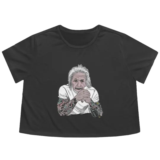 Discover tattoo Einstein Flowy Cropped Tees