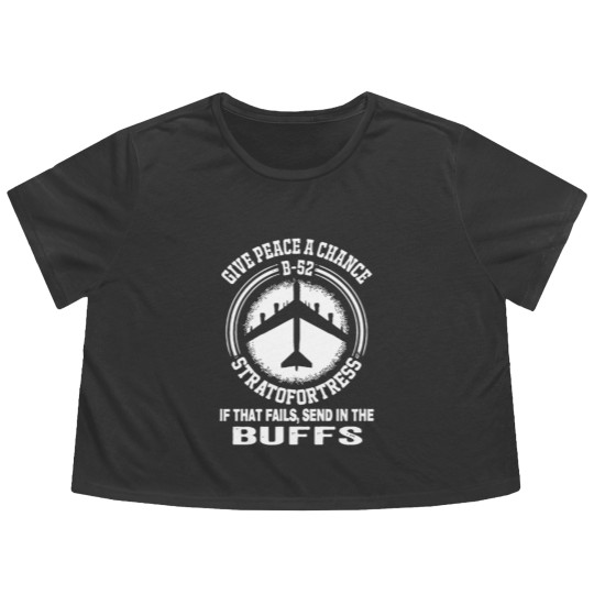 Discover B 52 STRATOFORTRESS GIVE PEACE A CHANCE Flowy Cropped Tees