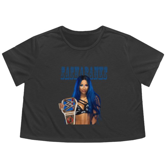 Discover Sasha Banks The Legit Boss Flowy Cropped Tees
