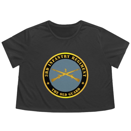Discover 3rd Infantry Regiment The Old Guard w Inf Branch Flowy Cropped Tees