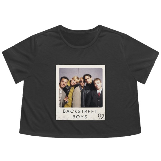 Discover Back Street Boys Polaroid Flowy Cropped Tees