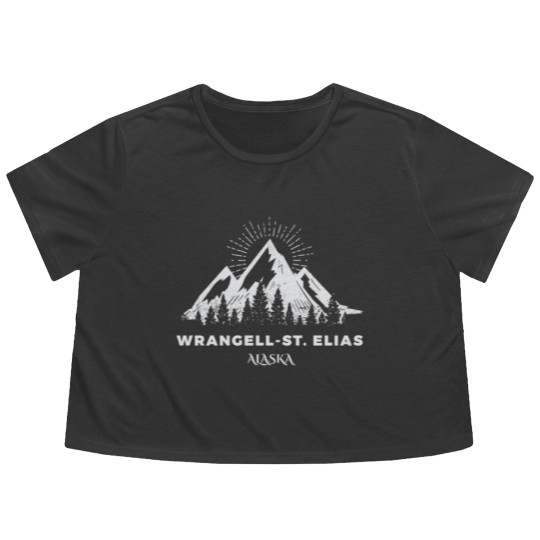 Discover Wrangell-St. Elias National Park Flowy Cropped Tees