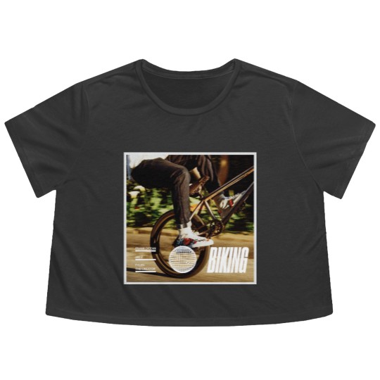 Discover Biking Frank Ocean Jay-Z Tyler The Creator Song Graphic Flowy Cropped Tees Flowy Cropped Tees