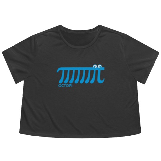 Discover Pi, Math, Mathematics, Octopi, Number, Octopus Flowy Cropped Tees