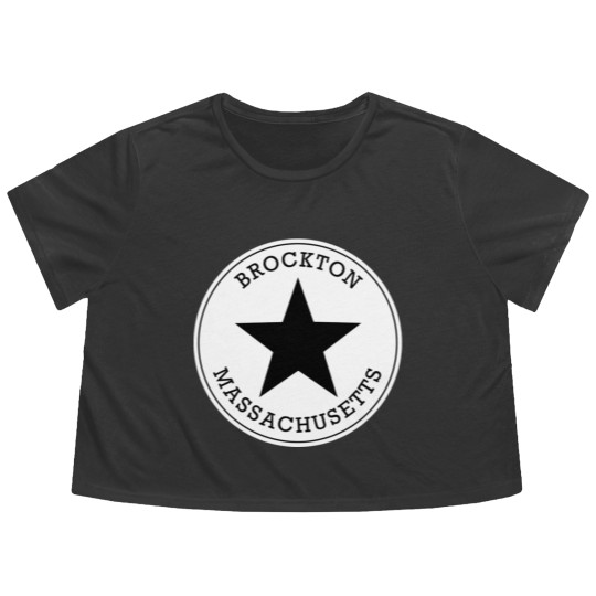 Discover Brockton Massachusetts T Flowy Cropped Tees