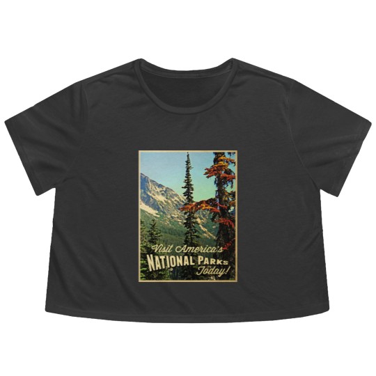 Discover America's National Parks Flowy Cropped Tees