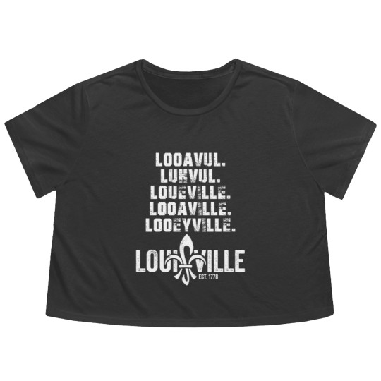 Discover Looavul Luhvul Loueville Looaville Louisville Flowy Cropped Tees