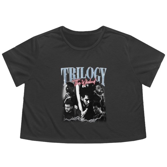 Discover Weeknds Merch Flowy Cropped Tees - Music Starboy After Hours, Trilogy, XO Lyrics XOTWOD Weekend
