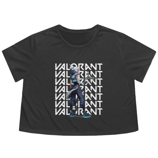 Discover 2 Valorant Jett Flowy Cropped Tees