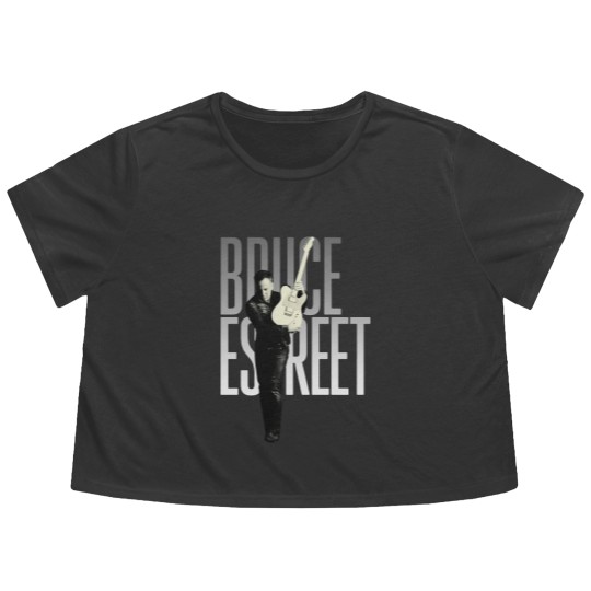 Discover Bruce Springsteen Flowy Cropped Tees - E Street