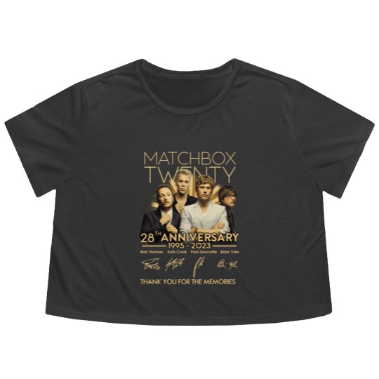 Discover 28 Years Of Matchbox Twenty Band Flowy Cropped Tees