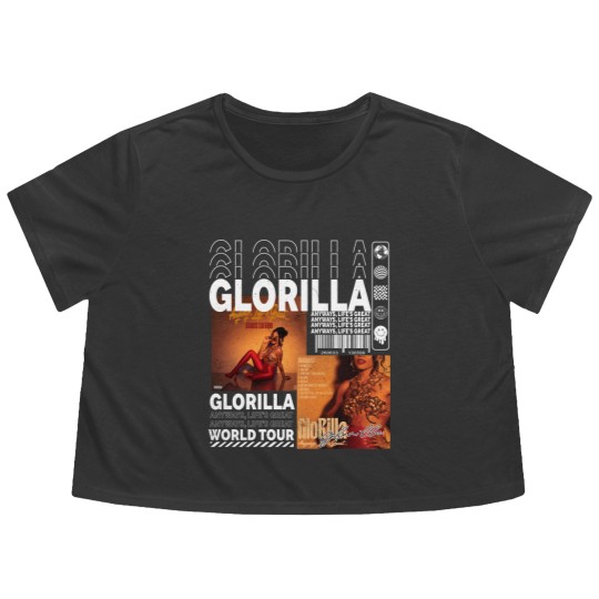 Discover Glorilla Rap Flowy Cropped Tees, Hiphop 90s Vintage Merch Hot 97 Summer Jam Tour 2023 Flowy Cropped Tees