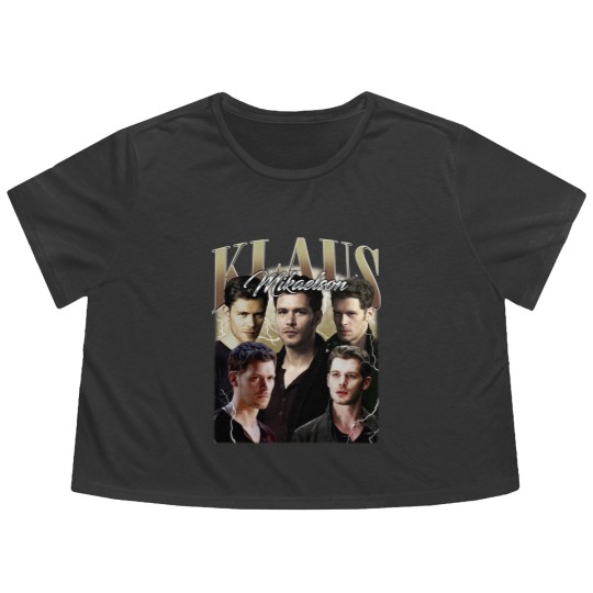Discover Klaus Mikaelson Vintage Flowy Cropped Tees, Gift For Women and Man Unisex Flowy Cropped Tees