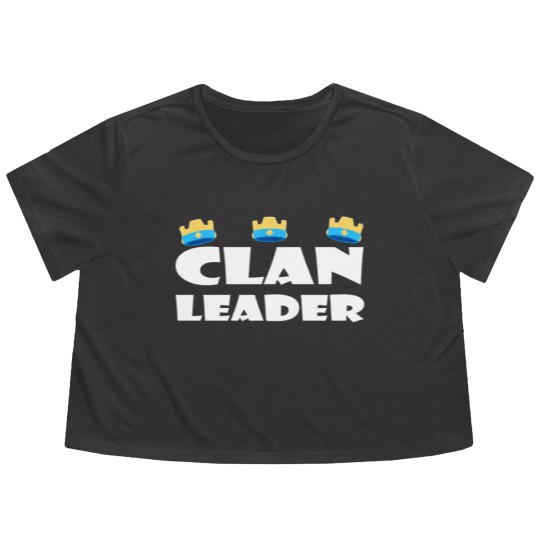Discover Clash Of Clans Clan Leader - Perfect for COC fans and Clash Royale Fansfunny Flowy Cropped Tees