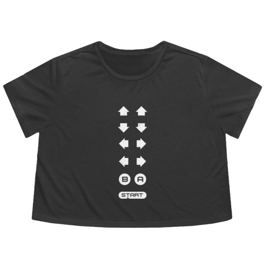 Discover Contra Code - Konami Code - Flowy Cropped Tees