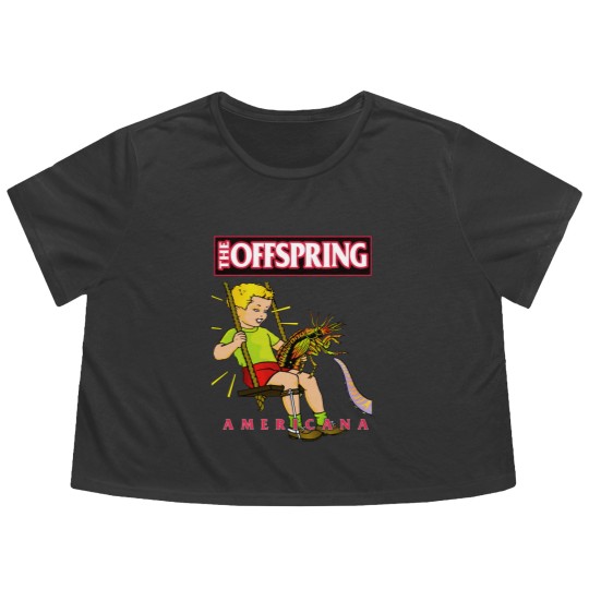 Discover The Offspring - Americana Flowy Cropped Tees