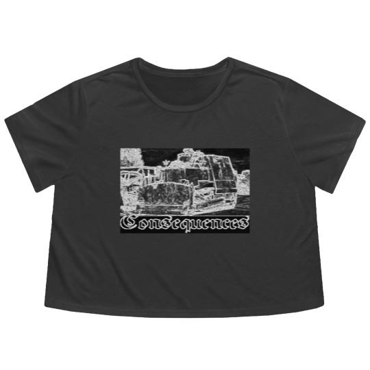 Discover Killdozer Flowy Cropped Tees