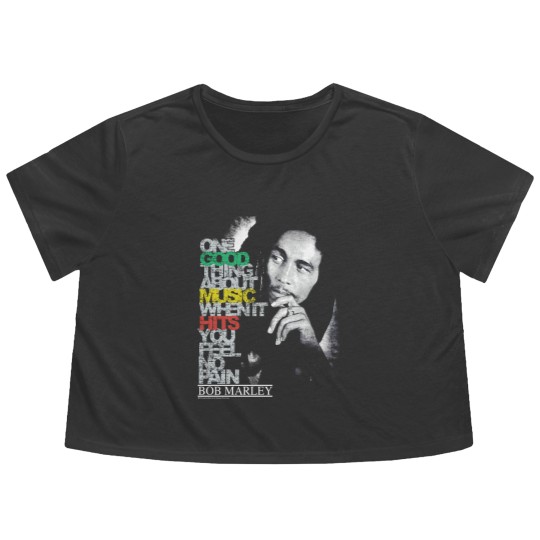 Discover Bob Marley Flowy Cropped Tees Zion Flowy Cropped Tees