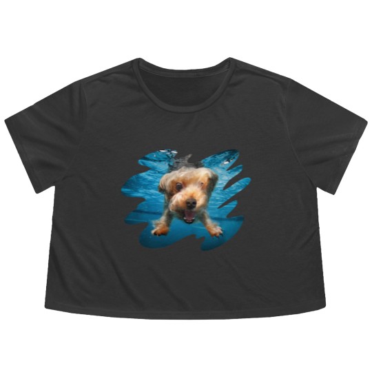 Discover Underwater Dogs Brady by Seth Casteel Flowy Cropped Tees