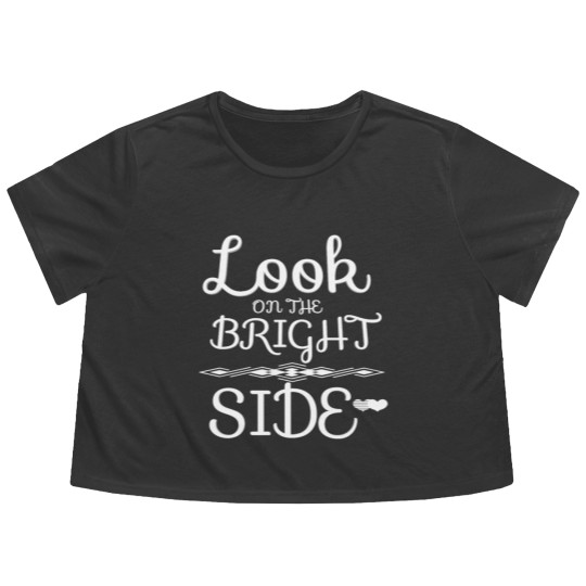 Discover look on the bright side Flowy Cropped Tees