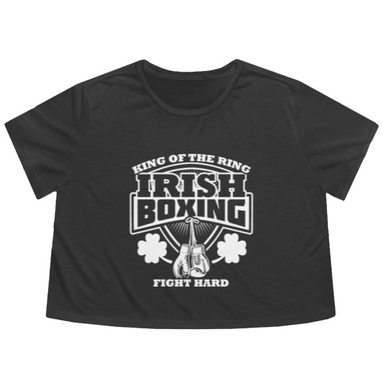 Discover Irish Boxing Flowy Cropped Tees