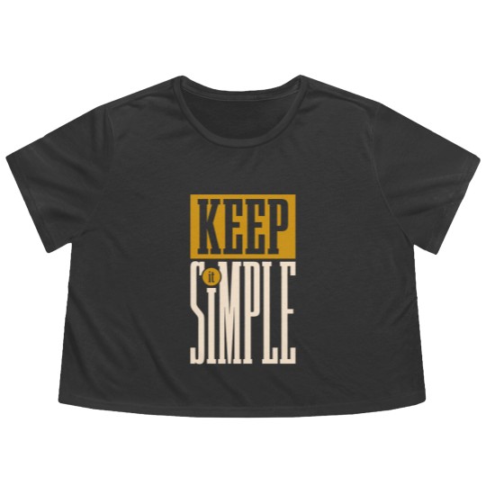 Discover KEEP IT SIMPLE - Simple - Flowy Cropped Tees