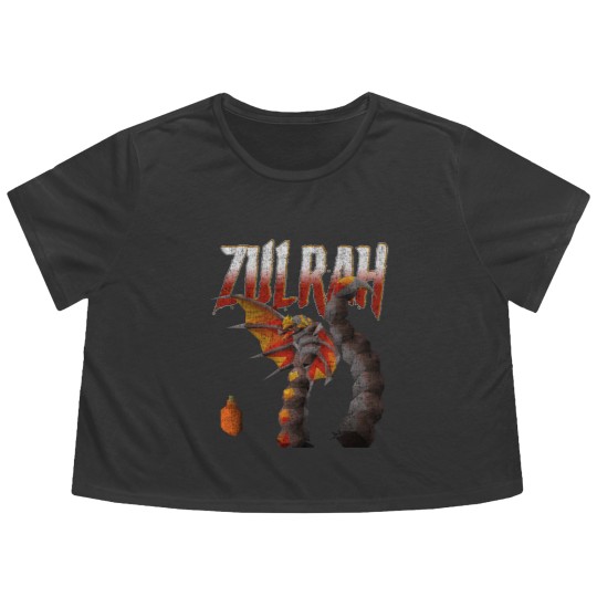 Discover Vintage Zulrah (Magma) Old School RuneScape Flowy Cropped Tees