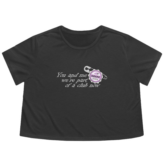 Discover Up; Grape Soda Pin Flowy Cropped Tees