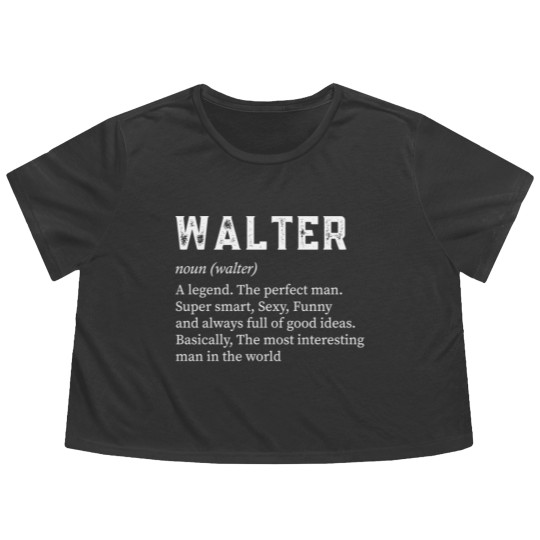 Discover Mens Walter Name Flowy Cropped Tees