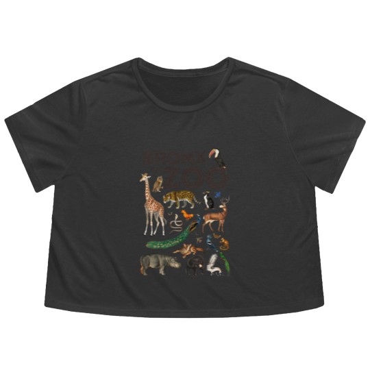 Discover Bronx Zoo Collage Flowy Cropped Tees